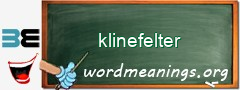 WordMeaning blackboard for klinefelter